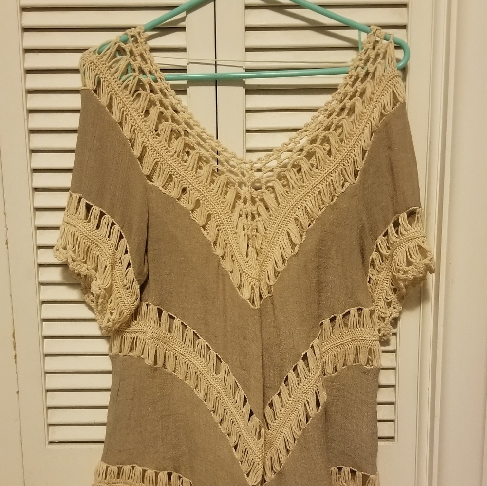 Long crochet top